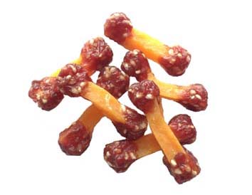 Crystal duck and potato chips dumbbell